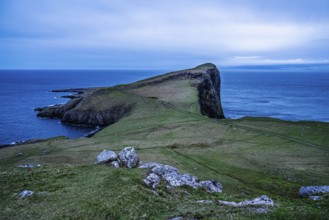Cliffs over Neist Point Lighthouse, Isle of Skye, Scotland, UK