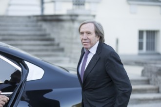 Günter Netzer (former German footballer) arriving at the festive dinner to mark the 60th