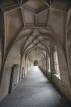 Cloister of Bebenhausen Monastery, built around 1500, Bebenhausen district of Tübingen,