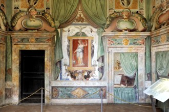 Stanza della Gloria, Hall of Fame, Roman Mannerist frescoes, Villa d'Este residential palace,