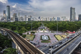 Skyline Lumpini Park, Bangkok, Thailand