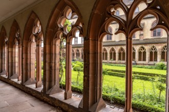 Cloister garden and cloister of the former Augustinian monastery in Landau in der Pfalz,