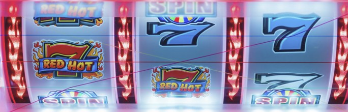 Casino gambling blackjack and slot machines waiting for gamblers and tourist to spend money