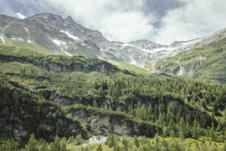 View of the Hoher Sonnblick, Rauris, Pinzgau, Salzburg, Austria