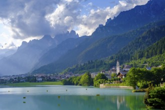 Reservoir, Lago di Santa Caterina, Auronzo di Cadore, Dolomites, Trentino, Italy