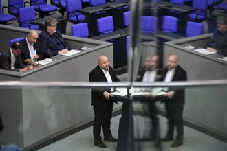 Dr Jonas Geißler (CDU/CSU) speaks on the Gaza war item on the agenda of the eleventh session of the