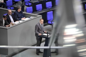 Torben Braga (AfD) speaks on the Gaza war item on the agenda of the eleventh session of the