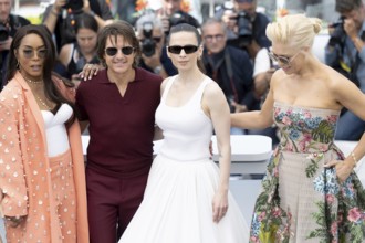Cannes, France - 14.5.2024: Angela Bassett, Tom Cruise, Hayley Atwell, Hannah Waddingham during the
