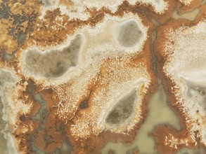 Salt marsh at the Skeleton Coast. Aerial view. Drone shot. Dorob National Park, Namibia