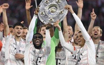 FC Bayern Munich FCB celebrates 34th championship title, championship celebration, championship