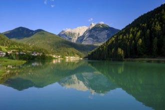 Reservoir, Lago di Santa Caterina, Auronzo di Cadore, Dolomites, Trentino, Italy