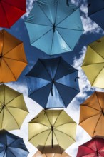 Coloured umbrellas, Interlaken, Bern, Switzerland