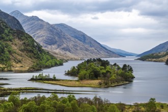 Loch Shiel, Glenfinnan Viaduct, River Finnan, West Highland, Scotland, United Kingdom