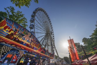 Ferris wheel at the Erlangen Bergkirchweih, traditional twelve-day folk festival, Erlangen, Middle