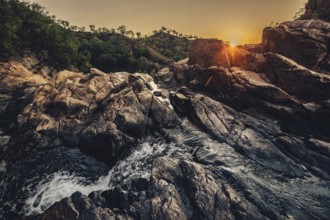 Sunrise Edith Falls in northern Australia, Australia
