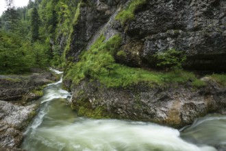 Wild and romantic Weißbach Gorge near Inzell