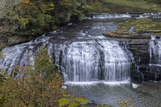 Middle Falls (Big Falls) in Burgess Falls State Park near Cookeville, Tennessee