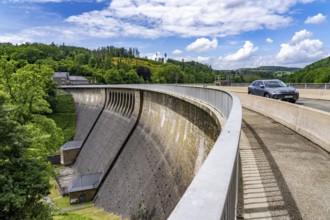 The Aggertalsperre dam in Oberbergisches Land, near Bergneustadt, operated by the Aggerverband, 45