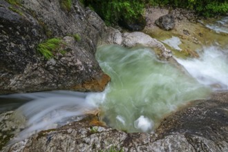 Natural beauty of the Alps, the Innersbachklamm gorge near Unken in Austria