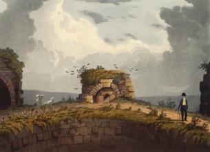 Kiln on the hill of Conisbrough Castle, medieval fortress in Conisbrough, South Yorkshire, England.
