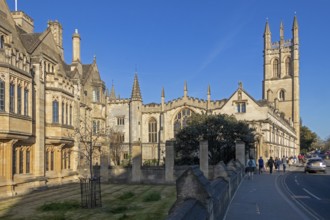 Building, Tower, Magdalen College, Oxford, England, Great Britain