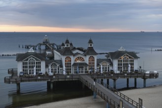 The Sellin pier on Rügen at sunset, Mecklenburg-Western Pomerania, Germany