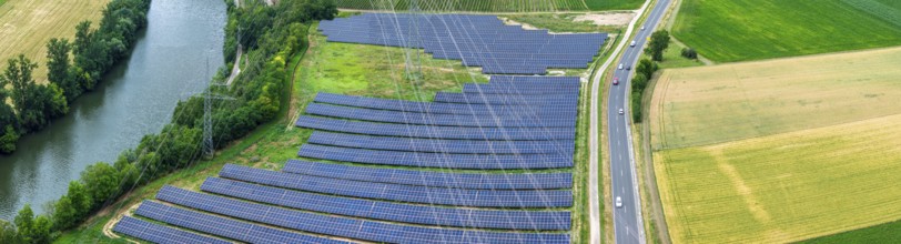 Ground-mounted photovoltaic system near Talheim in the Heilbronn district with an output of around