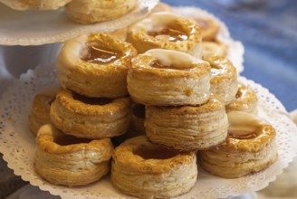 Argentina, Buenos Aires, pastry, sweets and desserts sold in street restaurants and cafes