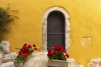 France, French Riviera, Eze Village scenic views and old town streets