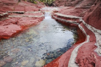 Stream in Red Rock Canyon, Waterton Lakes National Park, Alberta, Canada