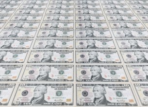 10 US dollar notes, 10 dollar banknotes