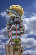 Tower of the Kuchlbauer brewery, designed by the artist Friedensreich Hundertwasser, Römerstr, 5-9,