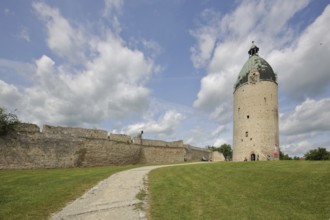 Dicker Wilhelm, keep, tower, Neuenburg Castle, Freyburg, Romanesque Road, Saxony-Anhalt, Germany