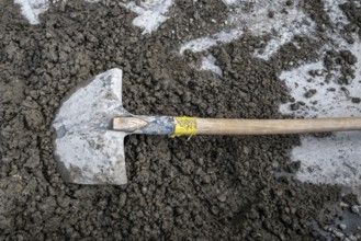 Construction site Shovel gravel