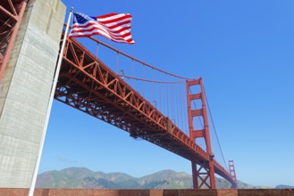 View of Golden Gate Bridge, San Francisco, California, USA