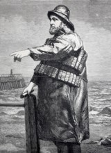 Helmsman Robert Hook of the lifeboat Samuel Plimsoll from Lowestoft, which saved more than two