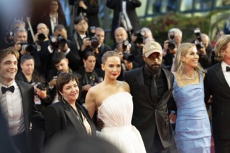 Cannes, France - 17.5.2024: Robert Pattinson, Lynne Ramsay, Jennifer Lawrence and Keith Stanfield