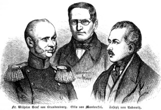 King Friedrich Wilhelm IV, Brandenburg-Manteuffel Ministry, Prussian Prime Minister Wilhelm Graf