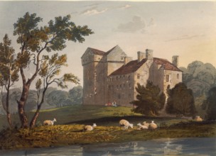 Branxholme Castle, manor house in Scotland, west of the village of Branxholme in the Council Area