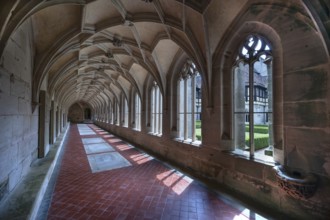 Cloister of Bebenhausen Monastery, built around 1500, Bebenhausen district of Tübingen,