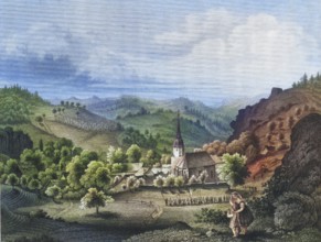 Obertruppach, Obertrubach, c. 1850, Franconian Switzerland, district of Forchheim, Upper Franconia,
