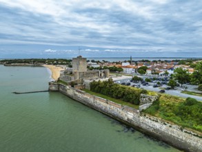 Fouras from a drone, Fouras-les-Bains, Charente-Maritime, Nouvelle-Aquitaine, France