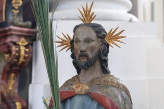 Palmesel, detail, in the Basilica of St Alexander and St Theodor, Sebastian-Kneipp-Straße 1,