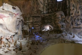 Cave model, Regional History Museum, Cusco, Peru