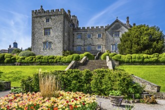 Sizergh Castle and gardens, Helsington, Cumbria, England, United Kingdom