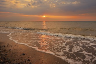 Sunrise on the Baltic Sea, Ostholstein, Schleswig-Holstein, Germany