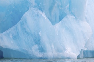 Iceberg, blue glacier ice, Smeerenburgbreen, Scandinavia, Spitsbergen