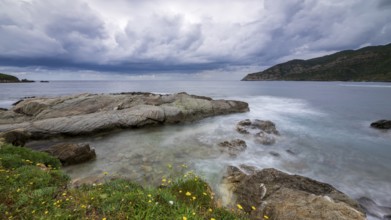 Coast near Port de Centuri, Cap Corse, Haute-Corse, Corsica, France