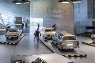 The Mercedes-Benz Museum in Stuttgart presents a journey through time through the automotive