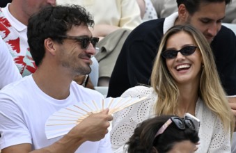 Mats Hummels fans girlfriend Nicola Cavanis, fan, grandstand, tennis, ATP 250, BOSS Open 2025,